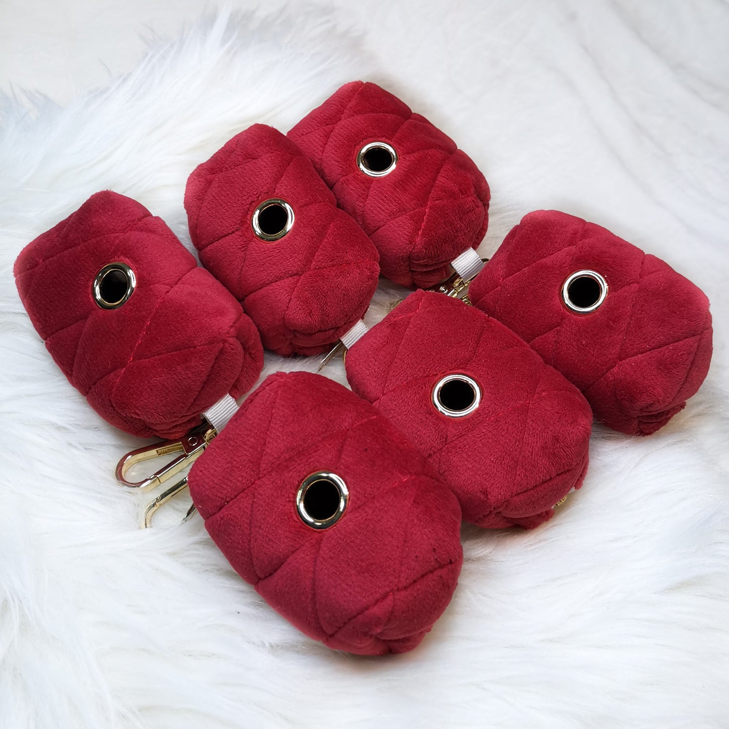 RED VELVET BAG HOLDER